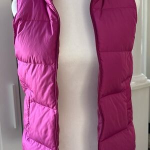 Lands' End Youth Fuchsia Puffer Vest / Size M (10-12)